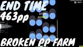 the most BROKEN pp farm map in osu!mania | End Time 463pp 99.46%