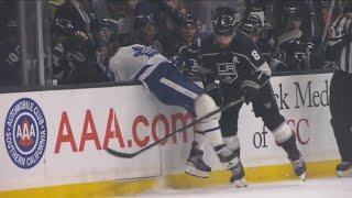 Drew Doughty with a Massive Hit on Kyle Clifford