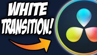 How To Add White Flash Transition in DaVinci Resolve 16 EASY! | DaVinci Resolve Tutorials