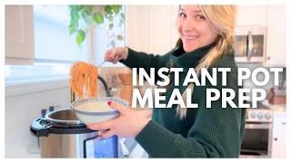 The instant pot makes meal prep easier! | EASY INSTANT POT MEALS FOR THE WEEK