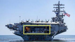 What Happens at the REAR of World's Largest Aircraft Carrier?