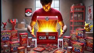 ABRO SOLO CAJAS ROJAS DE CARTAS POKÉMON