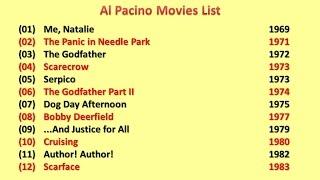 Al Pacino Movies List