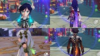 Genshin Impact Archons glowing hair
