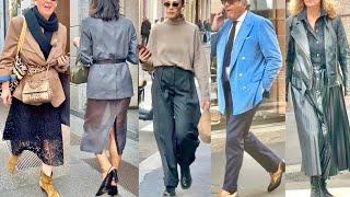 OCTOBER 2024 MILAN SHOPPING WALK ITALIAN FALL STREET FASHION #falloutfits #vanityfair