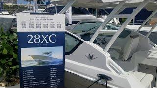 Bertram 28XC at the 2022 Palm Beach Boat Show