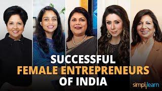 Top 5 Women Entrepreneurs in India | Women Entrepreneurs Success Stories | Women's Day | Simplilearn