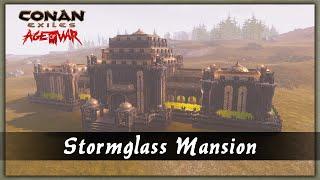 HOW TO BUILD A STORMGLASS MANSION [SPEED BUILD] - CONAN EXILES