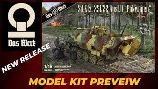 Das Werk  1/16 Sd.Kfz.251/22 Pakwagon plastic model kit preview