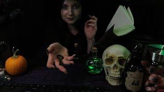 ASMR Monster Hotel Receptionist Check in Role play ⭐ Witch ⭐ Halloween, Soft Spoken ⭐ Hand Movements