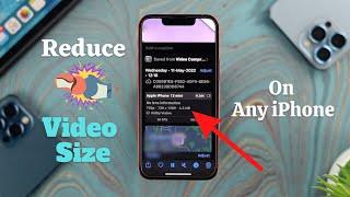 How to Compress Video File Size on iPhone! [iOS]