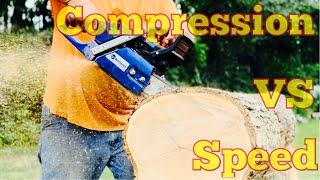 How Much Is To Much?  Compression VS Speed!   Fast Chainsaw! ​⁠@bellhoppersaws