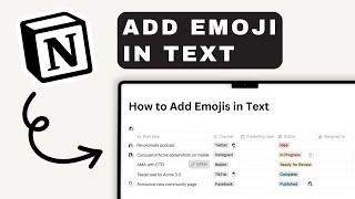 How to Add Emoji in Text in Notion | Notion Tutorial (2025)