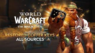 ALL Restored Coffer Key Sources for Bountiful Delves in The War Within