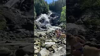 Why swim in a warm pool, when you can take a cold plunge in a waterfall? Also, the struggle is real