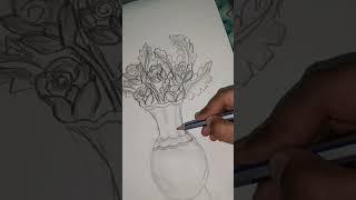 Art by Nitu. flower pot 