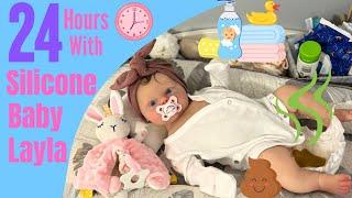 Day In The Life of LaylaDiaper Drama & Bath-Time Bliss  #reborndolls #ditl #siliconebaby