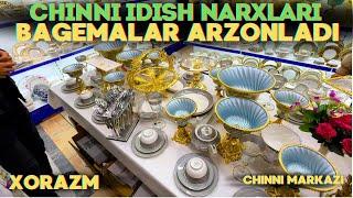 Xorazmda chinni idish narxlari sindi  Arzon Skidka Narxda Bagemalar Chinni Markaz