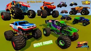 Monster Jam Insane Racing, Monster truck Freestyle and High Speed Jumps  BeamNG Drive