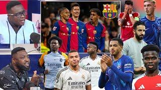 FLAMMABLE BARCELONA ATTACK, MADRID'S 3, CHELSEA POINTS AT..ARSENAL, CITY, MAN UTD AND..