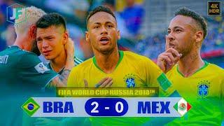 NEYMAR DELIVERS HIS BEST PERFORMANCE IN THE WORLD CUP, LEADING BRAZIL TO A VICTORY OVER MEXICO.