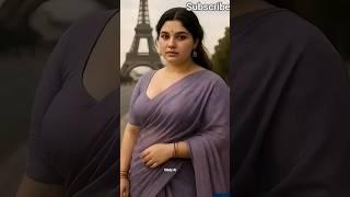 Saree in Paris? AI Beauty Redefines Elegance in the City of Love!  #shorts #aisaree #ailookbook