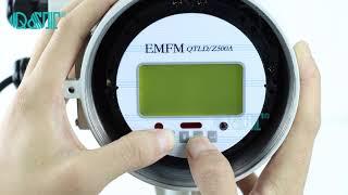 How to adjust backlight of magnetic flow meter?