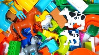 Satisfying Building Blocks Marble Very popular! Horse and cow animal farm block coasters!