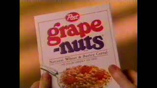 Grape Nuts Cereal |1992 Vintage Commercial | Retro TV AD