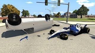 Formula 1 Street Racing & Crashes 2 | BeamNG.drive