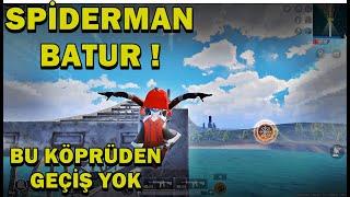 SPİDERMAN  BATUR KÖPRÜ TUTARSA NE OLUR ?  PUBG MOBİLE