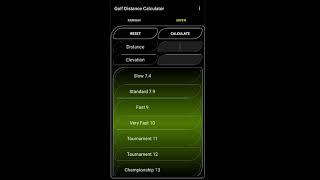 Golf Distance Calculator 2021