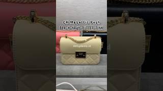 CK2-80701218-6 Review Charles & Keith Metallic Push Lock Quilted Mini Bag - Jastip CK Original 599k