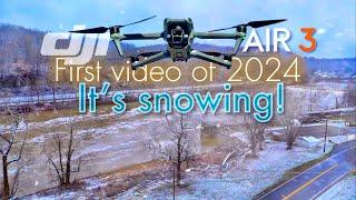 A message from DRONANZA in my first video of 2024, New Years Day! AIR 3 Waypoints mission