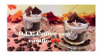 D.I.Y  " Coffee cup candle". Let's create a candle together.