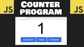 JavaScript COUNTER PROGRAM 