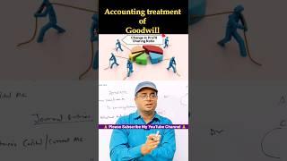 Accounting Treatment for Goodwill | Change in Profit Sharing Ratio #shorts 