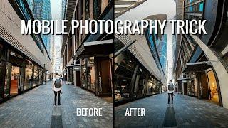 Try this easy mobile photography trick - The Vertical Panorama // #shorts