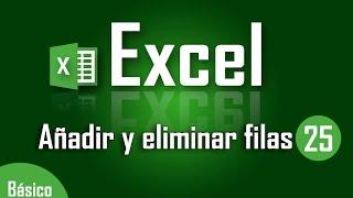 Como añadir y eliminar filas en Excel - Capítulo 25