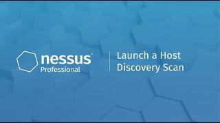 Launch a Host Discovery Scan in Nessus Professional