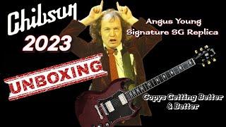 Unboxing Chibson Angus Young SG Replica: AC/DC Tribute! #RockNRoll #GuitarReview