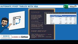 Automate Pivot Tables with VBA