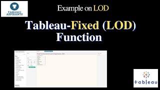 Tableau | Fixed function | LOD