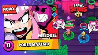 JOGUEI COM A MELODIE e ELA JÁ FOI NERFADA, MAS CONTINUA INSANA no BRAWL STARS