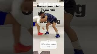 Firman short into back take #wrestlingtechnique #wrestling #uww