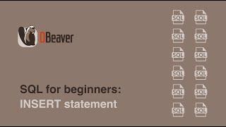 SQL for beginners: INSERT statement