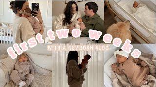 VLOG: what the first two weeks with a newborn is ACTUALLY like + hormones & postpartum + first bath