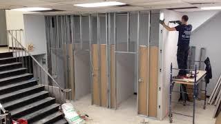 How We Build Commercial Washrooms | Part 2 - Partition Walls | Deomax Group