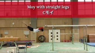 【Gymnastics training idea】How to learn Swing technique for Moy with straight legs ??