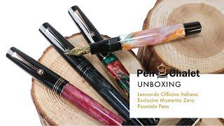 Exclusive Edition: 4 Leonardo Momento Zero Fountain Pens Unboxed!